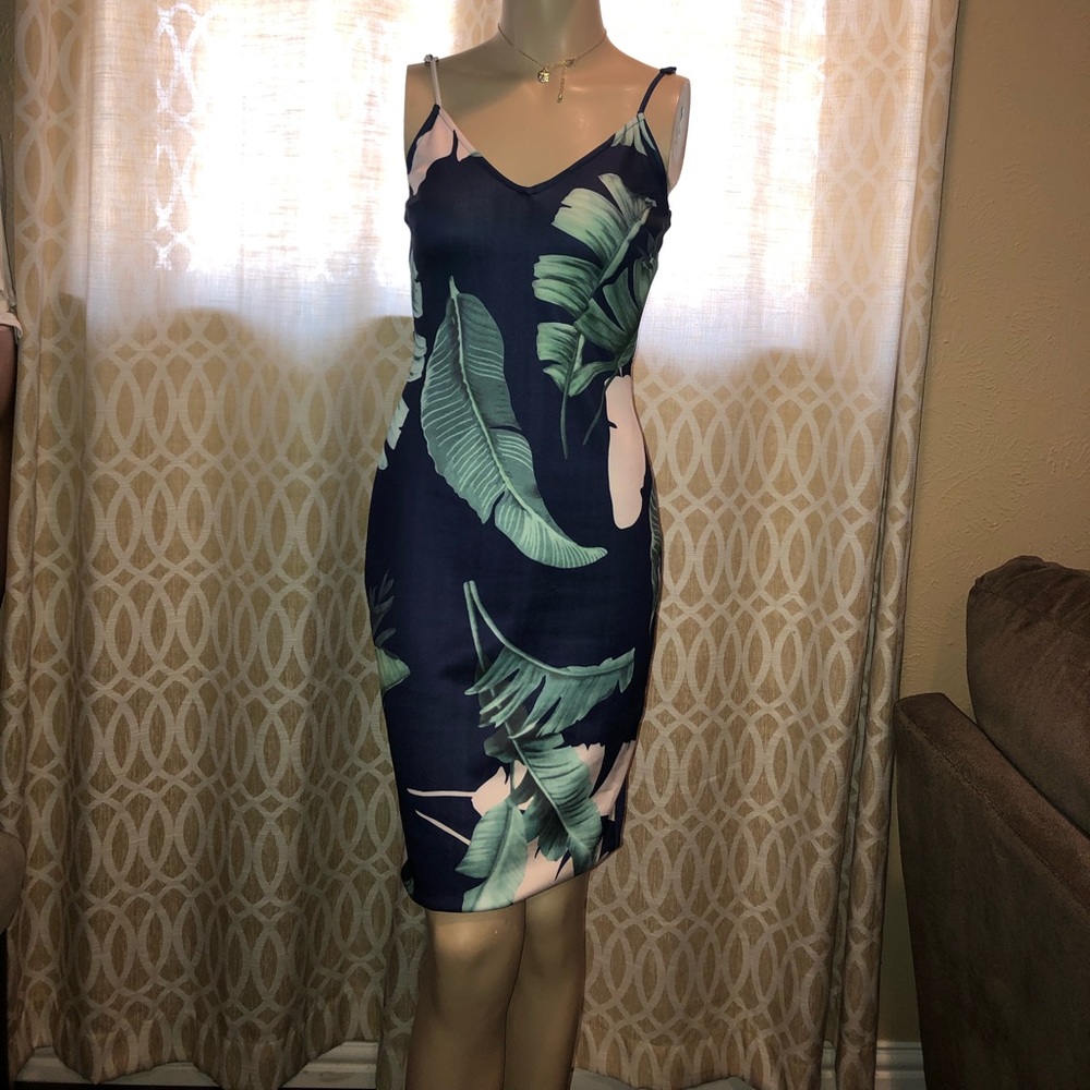 Flora Navy Dress